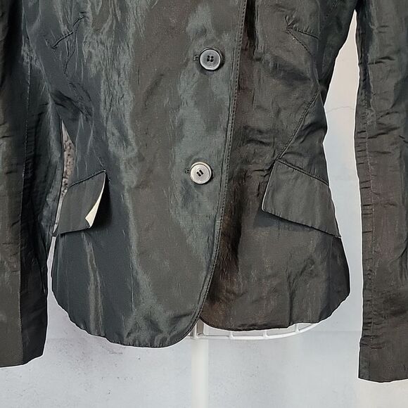 Allsaints Etoile jacket - faded ebony black Women's Size 4 - Picture 3 of 11